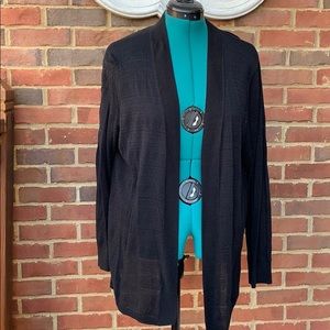 EUC Talbots black open cardigan